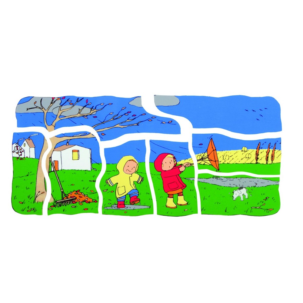 Beleduc - Puzzle 5 couches - 4 saisons