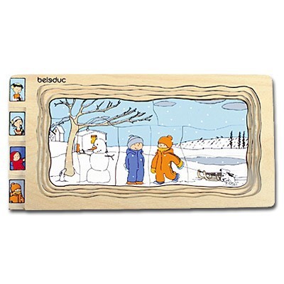 Beleduc - Puzzle 5 couches - 4 saisons