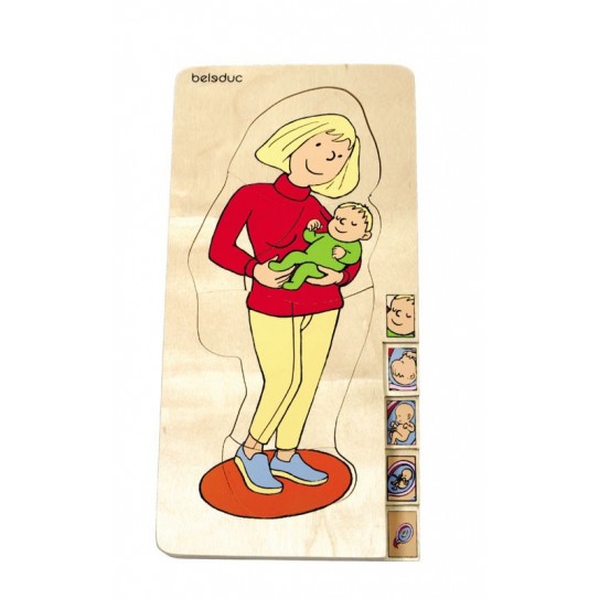 Beleduc - Puzzle 5 couches - Maman
