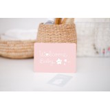 Zü - Carte welcome baby - rose