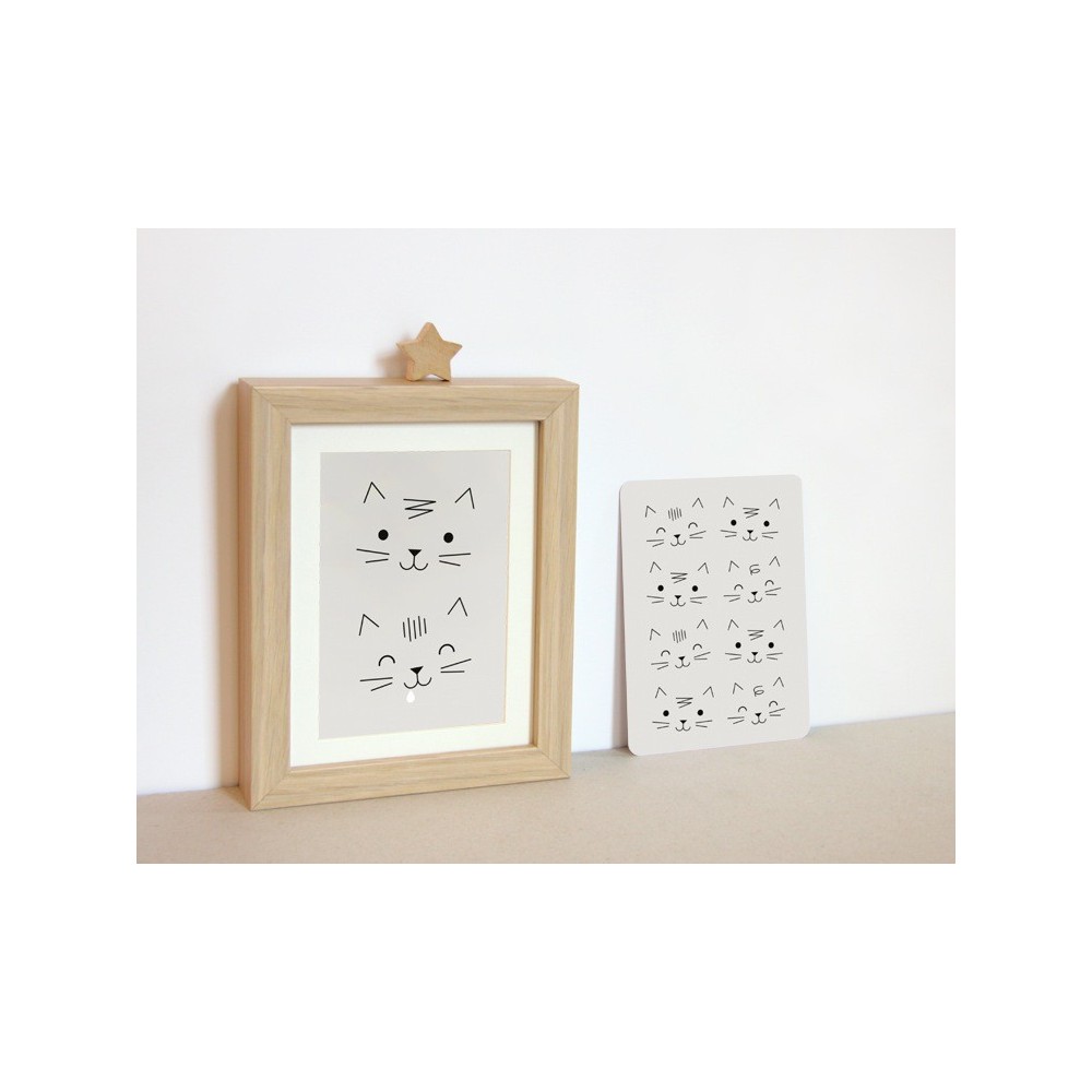 Zü - Lot de 2 cartes chats