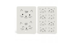 Zü - Lot de 2 cartes chats