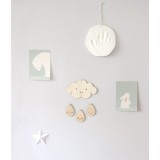Zü - Petit mobile en bois Nuage & gouttes