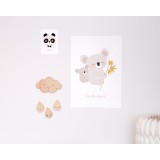 Zü - Petit mobile en bois Nuage & gouttes