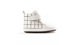 Pretty Brave - Hi-top - White grid