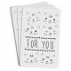 Zü - Mini carte "For you" - Lot de 10
