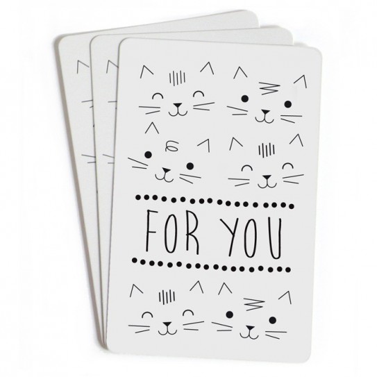 Zü - Mini carte "For you" - Lot de 10