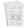 Zü - Mini carte "For you" - Lot de 10