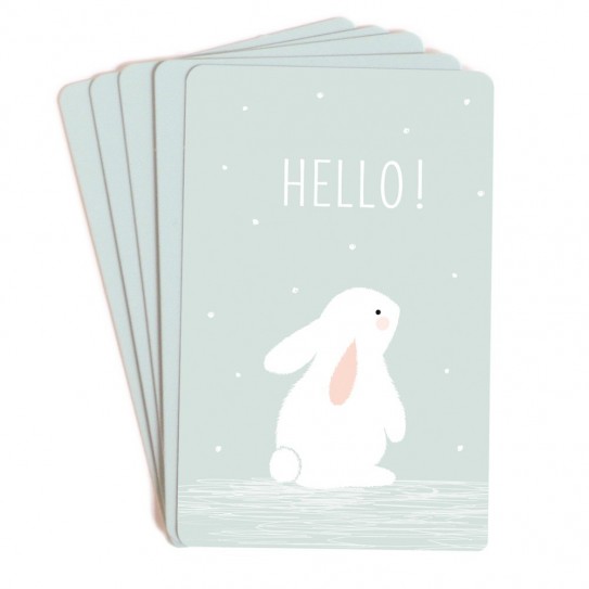 Zü - Mini cartes "Hello" - Lot de 10