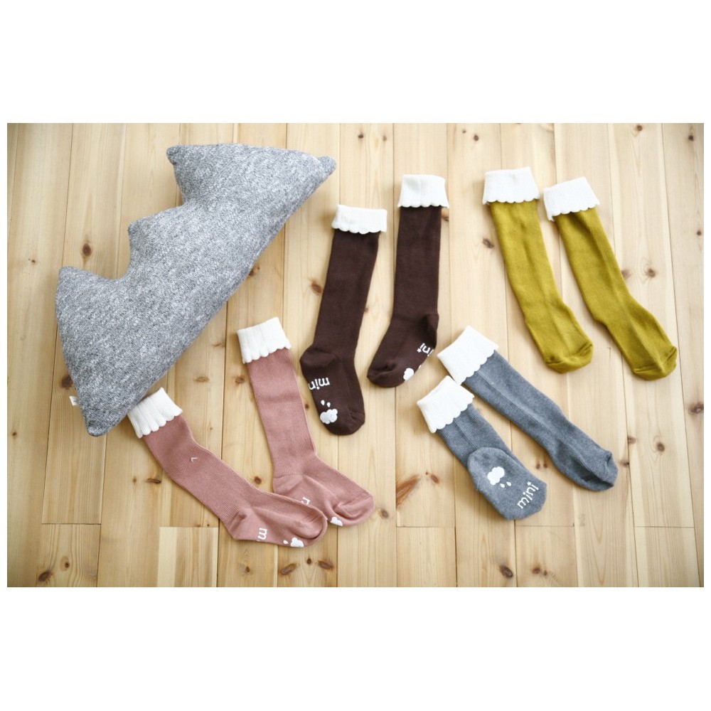 Mini Dressing - Chaussettes "Cupcake" brunes