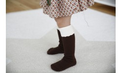 Mini Dressing - Chaussettes "Cupcake" brunes