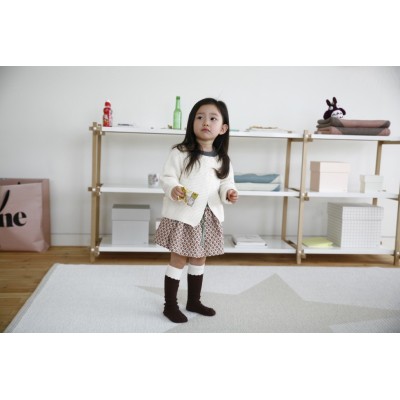 Mini Dressing - Chaussettes "Cupcake" brunes