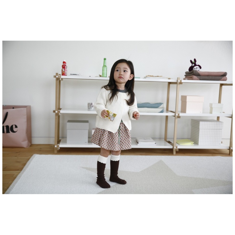 Mini Dressing - Chaussettes "Cupcake" brunes