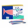 Deuz - Carnet exquis "Loup"