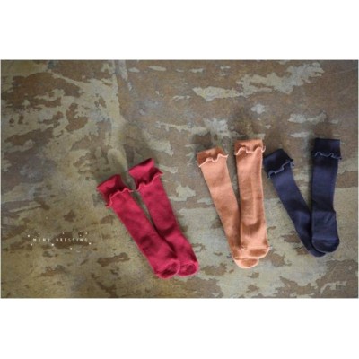 Mini Dressing - Chaussettes "Broccoli" bordeaux