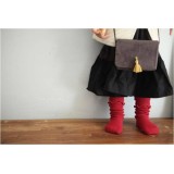 Mini Dressing - Chaussettes "Broccoli" bordeaux