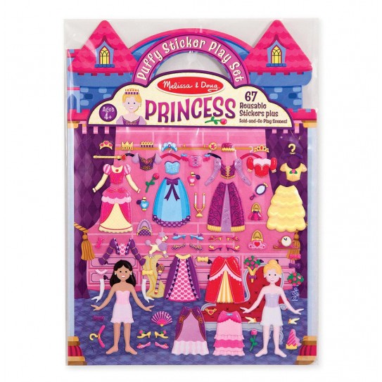 Melissa & Doug - Autocollants en relief repositionnables - Princesses