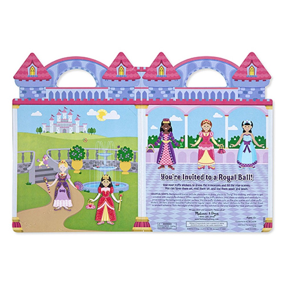 Melissa & Doug - Autocollants en relief repositionnables - Princesses