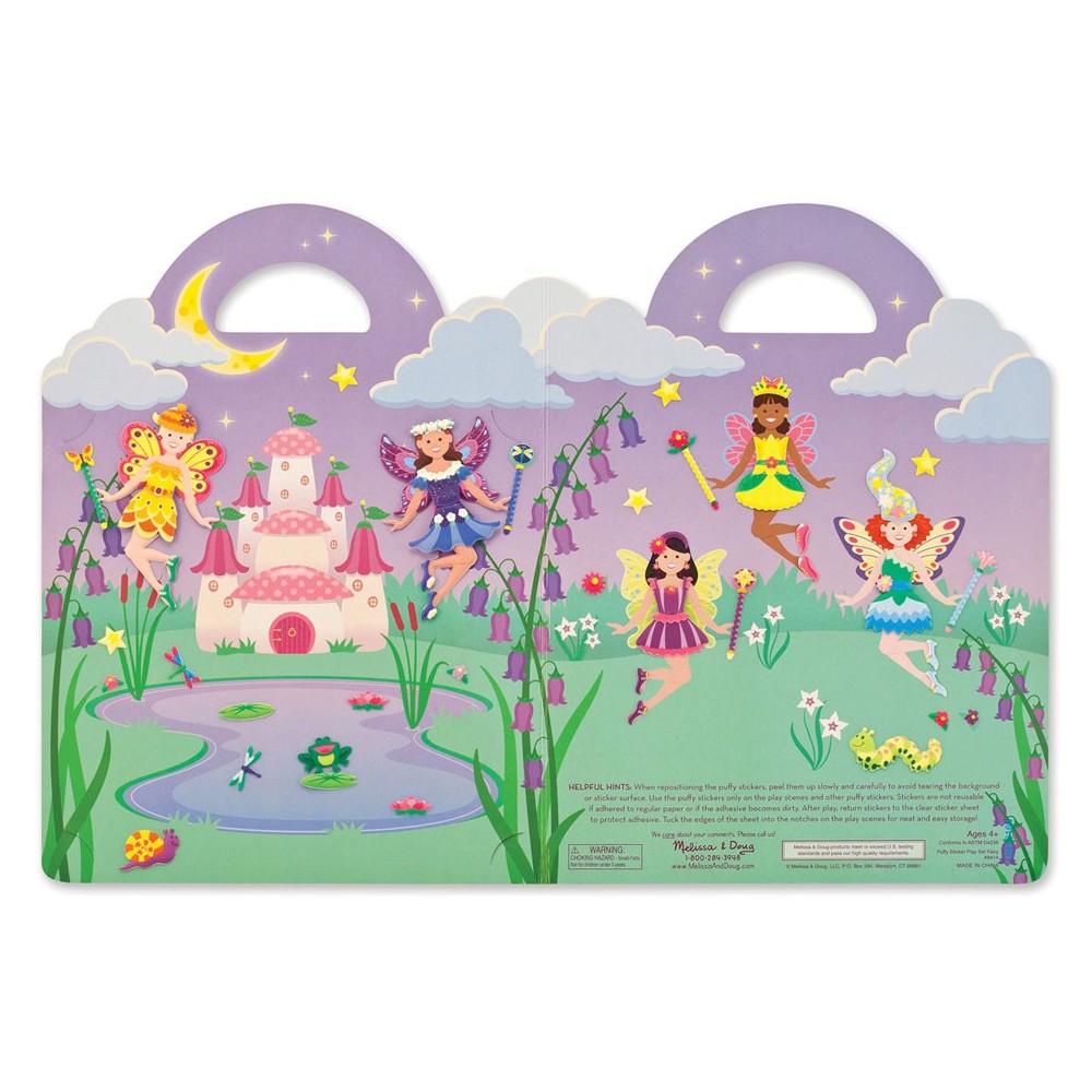 Melissa & Doug - Autocollants en relief repositionnables - Fées