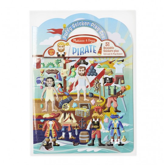 Melissa & Doug - Autocollants en relief repositionnables - Pirates