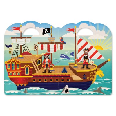 Melissa & Doug - Autocollants en relief repositionnables - Pirates