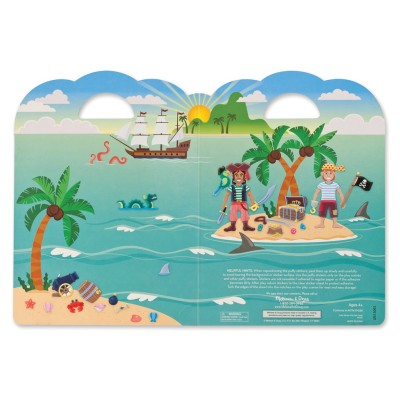 Melissa & Doug - Autocollants en relief repositionnables - Pirates