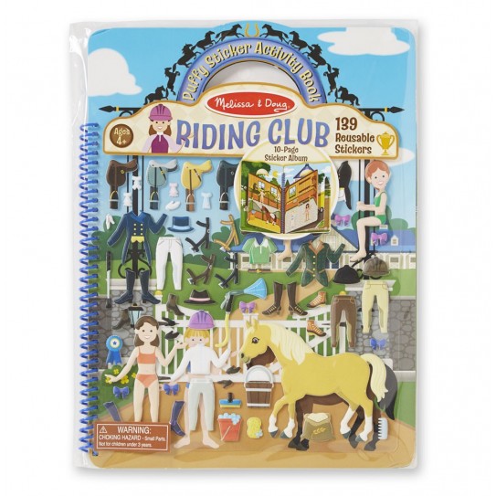 Melissa & Doug - Livre d'autocollants - Club équestre