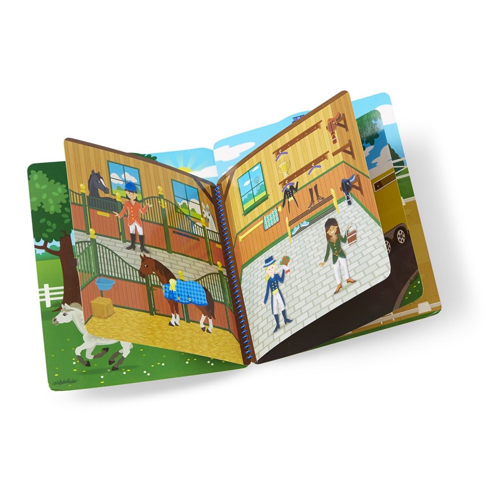 Melissa & Doug - Livre d'autocollants - Club équestre