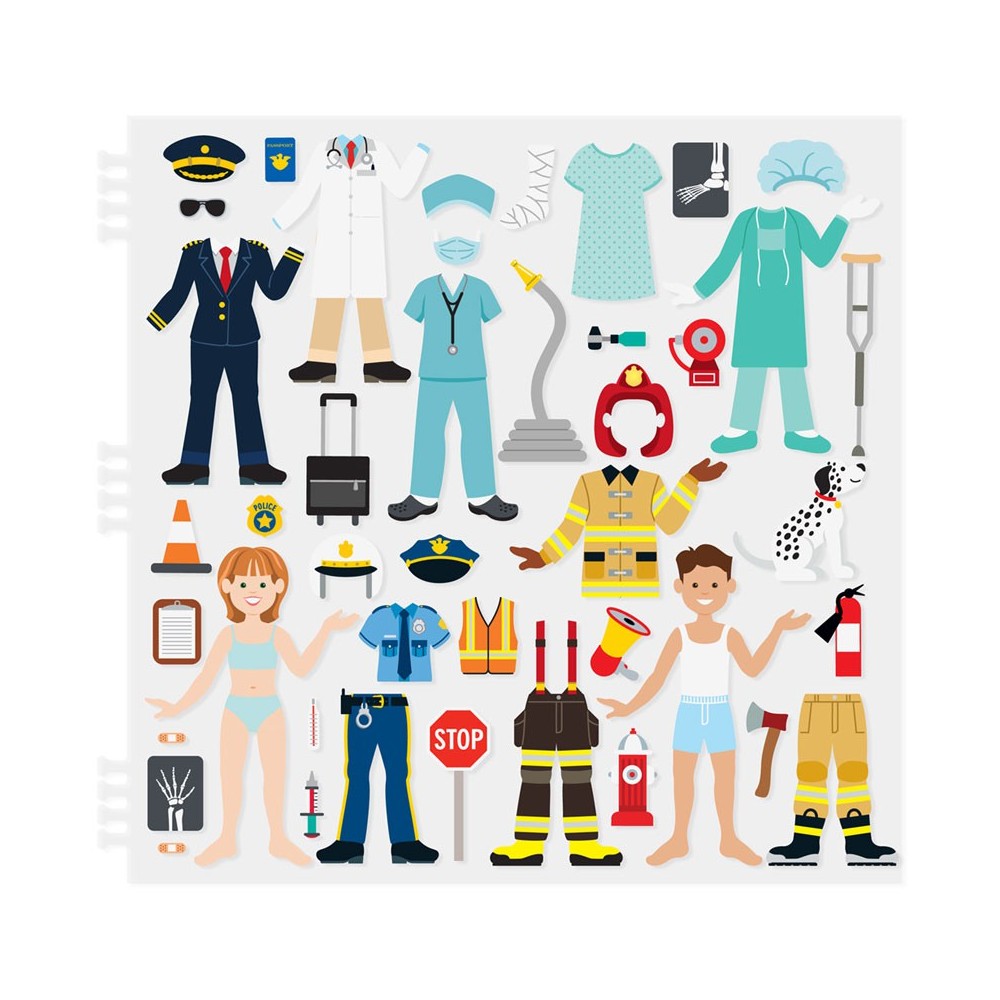 Melissa & Doug - Livre d'autocollants - Métiers