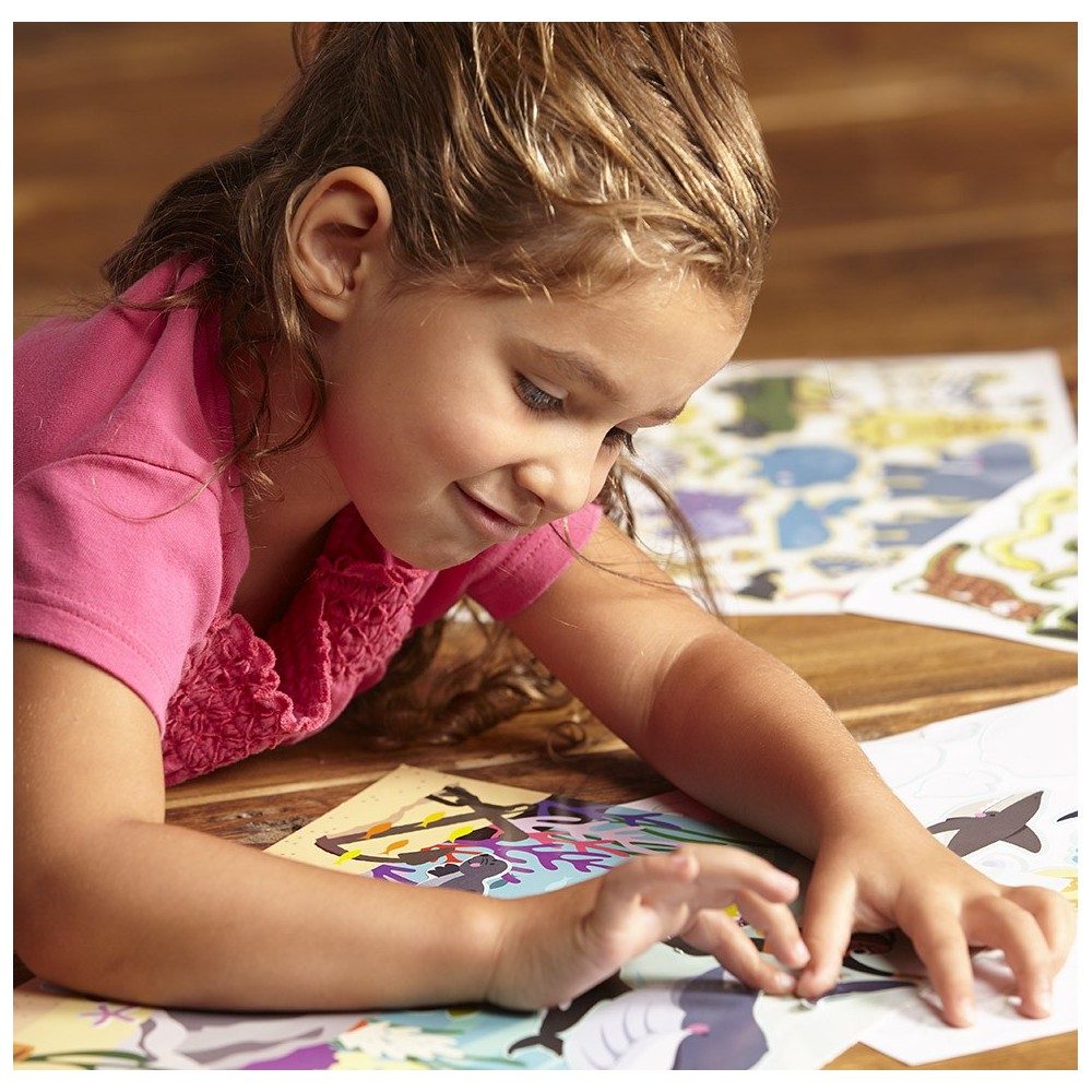 Melissa & Doug - Bloc d'autocollants - Habitats