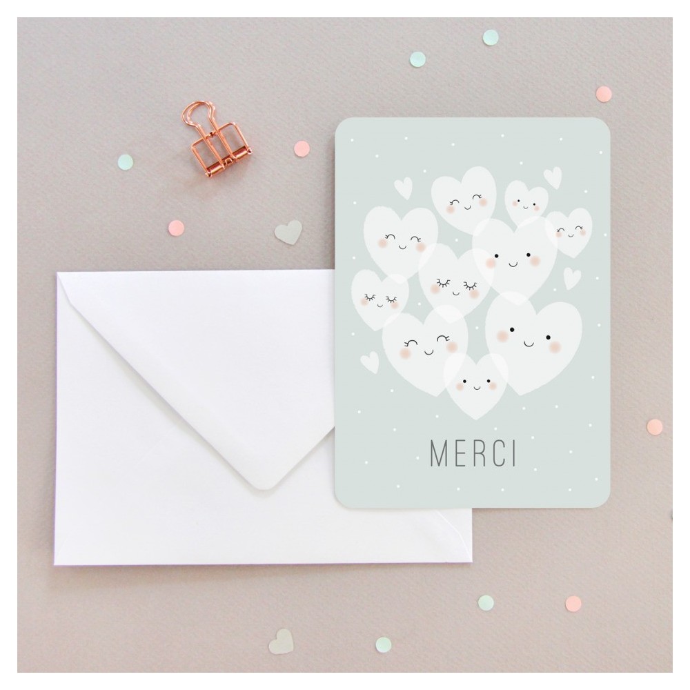 Zü - Carte merci cœurs