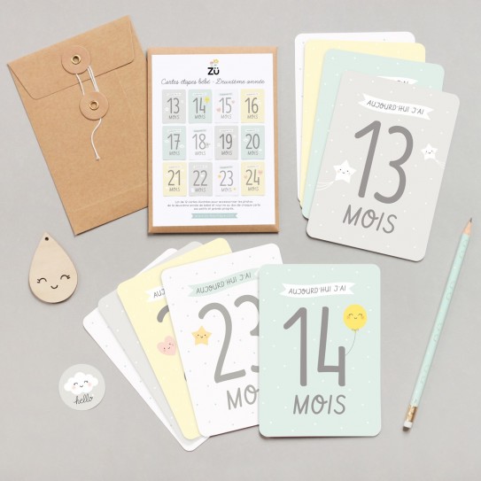 Zu Kit Etape Bebe Deuxieme Annee Lot De 12 Cartes Mademoiselle Princesse Je Suis A Croquer Sarl