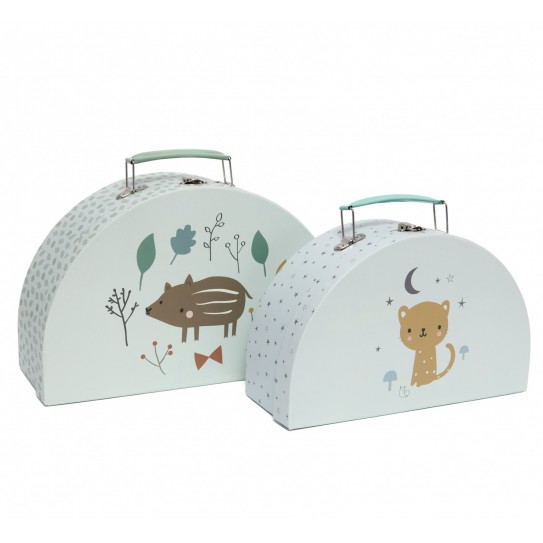 Petit monkey - Lot de 2 valisettes