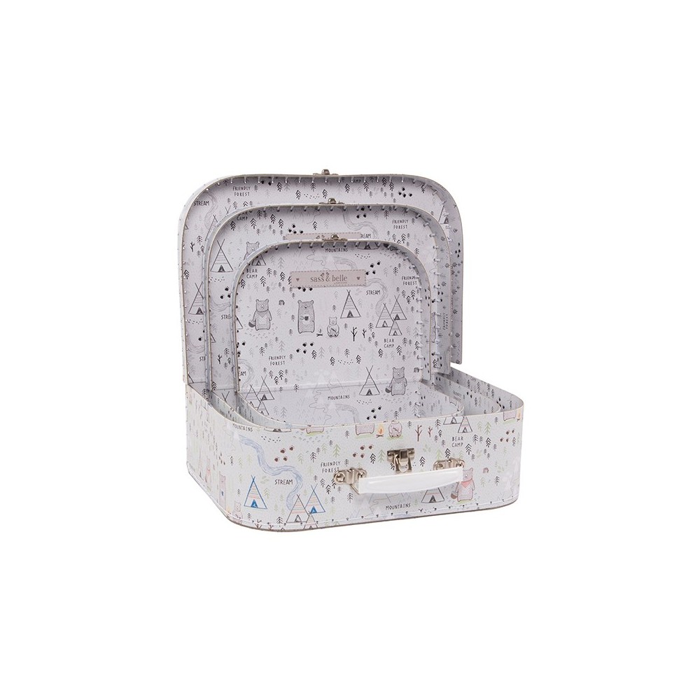 Lot de 3 valisettes ours