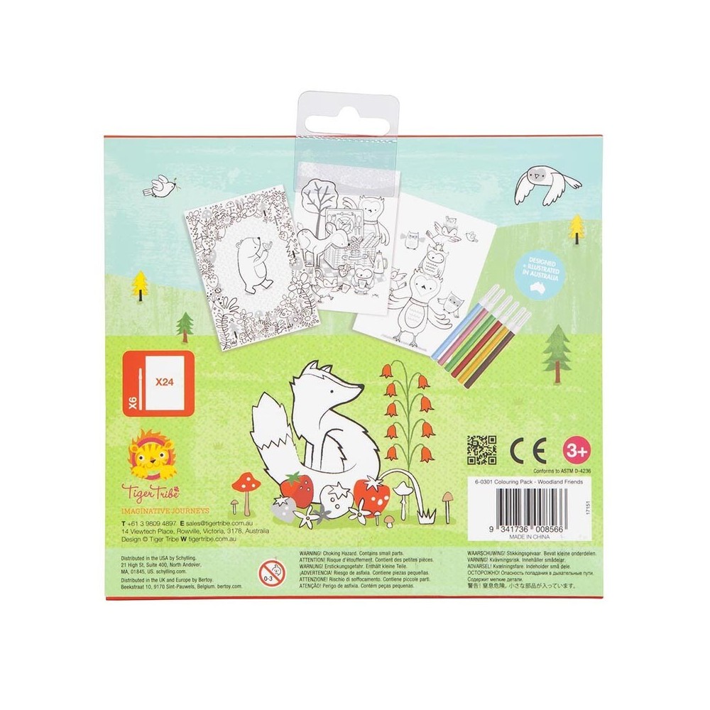 Tiger tribe - Set de coloriage