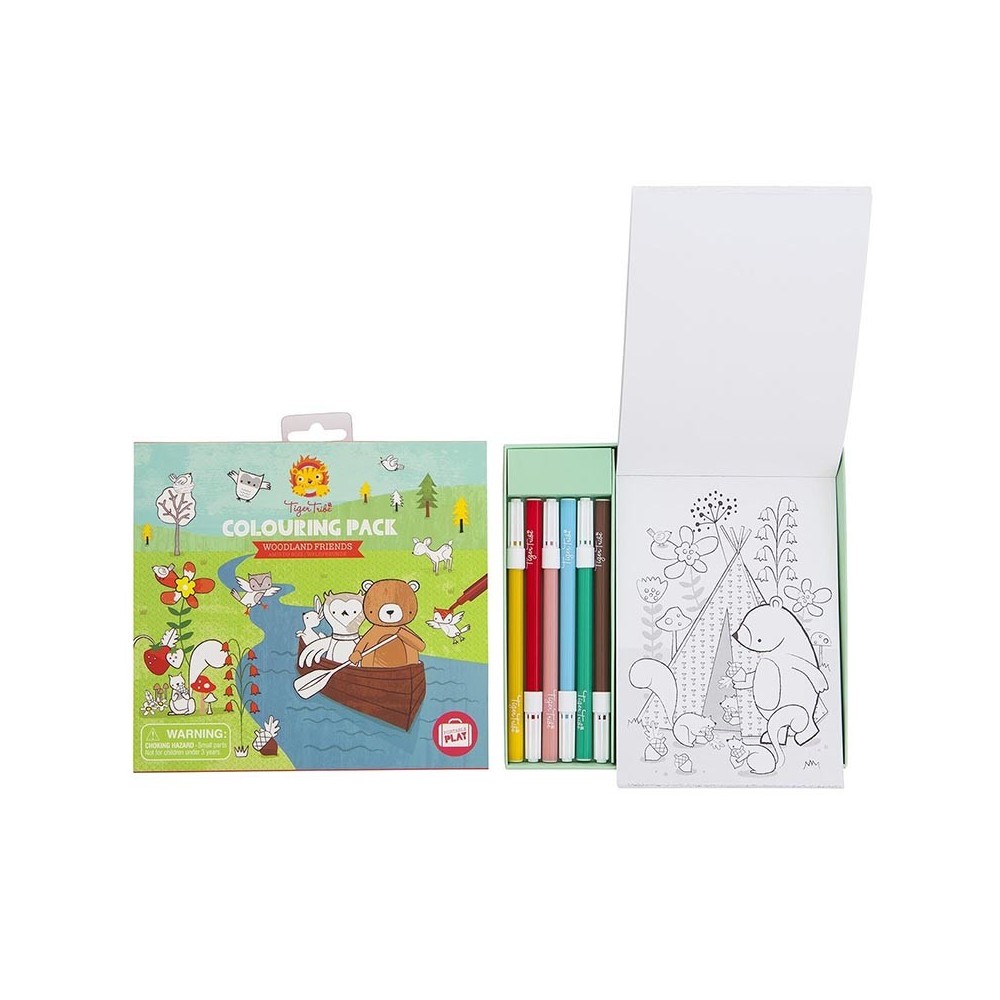 Tiger tribe - Set de coloriage