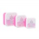 Set de 3 lunch box - chat