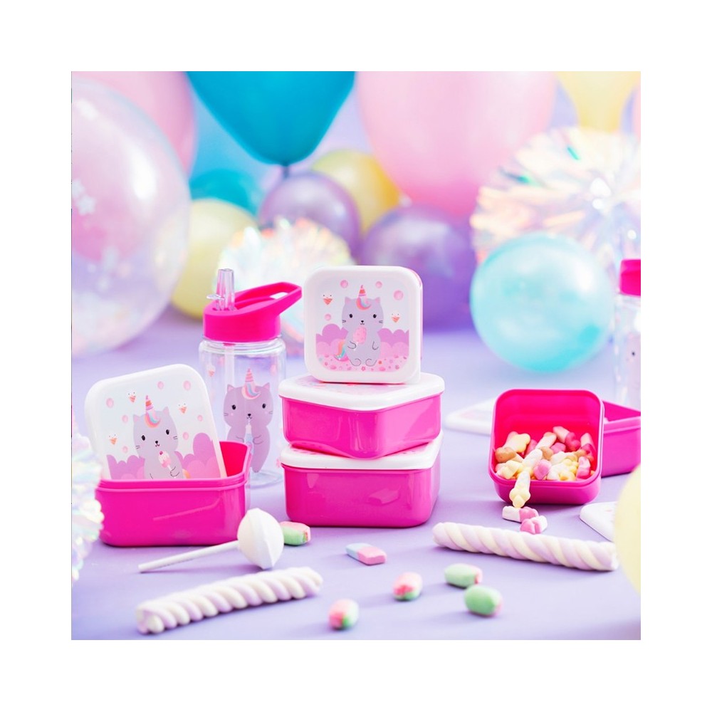 Set de 3 lunch box - chat