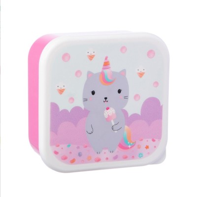 Set de 3 lunch box - chat