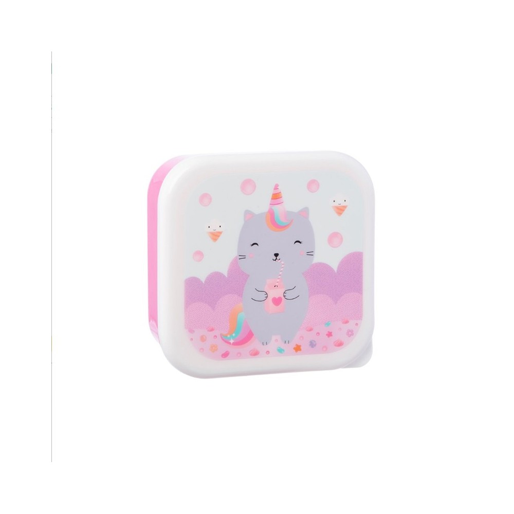 Set de 3 lunch box - chat