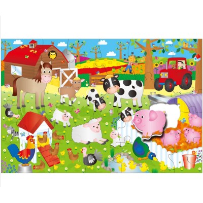 Puzzle géant de sol - La ferme