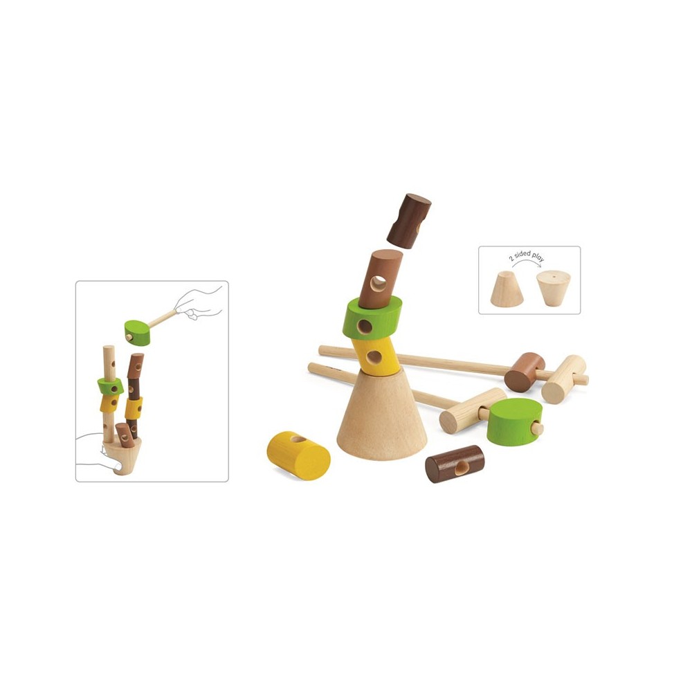 Plan toys - Bûches à empiler