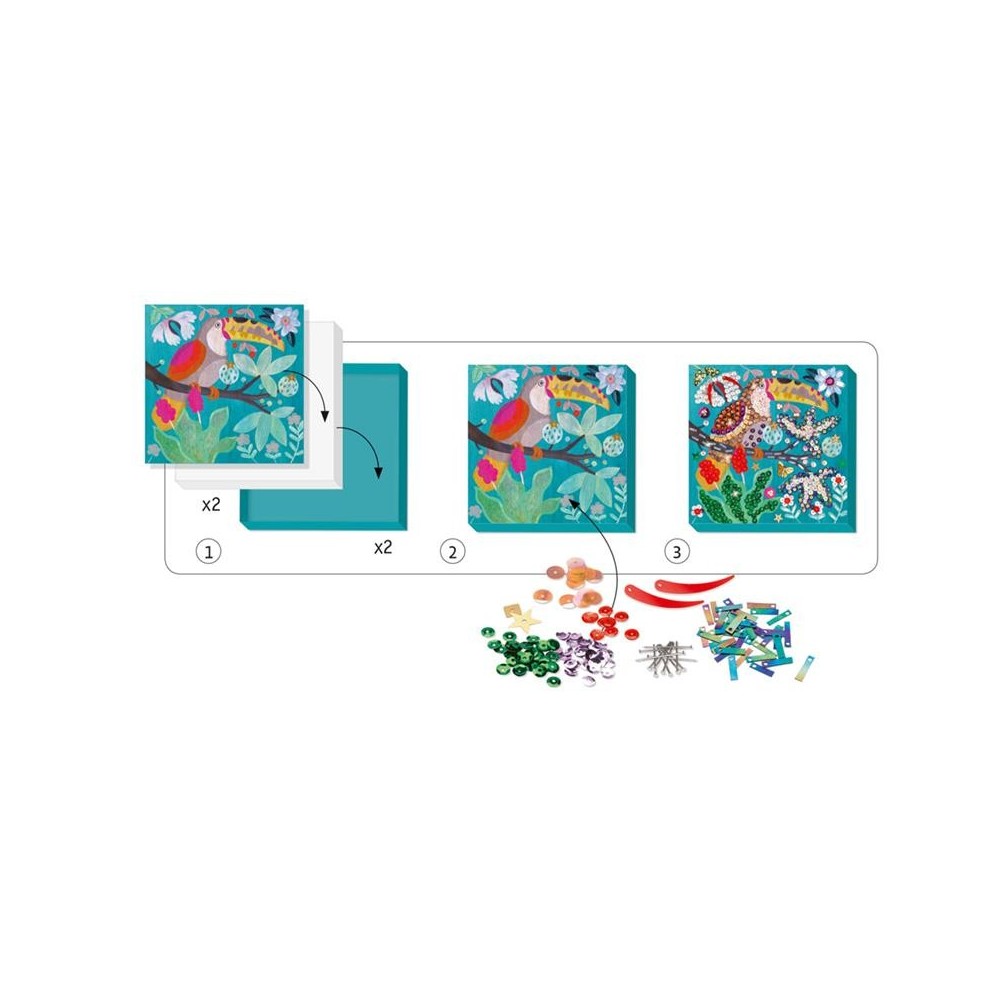 Djeco - Tableaux de sequins