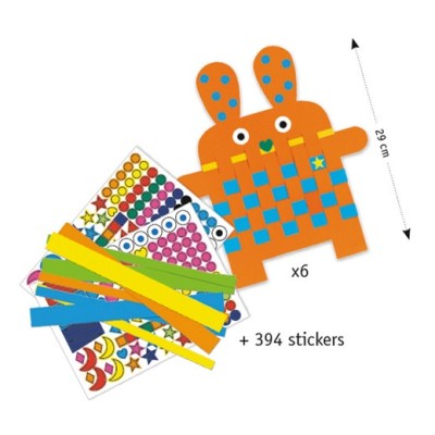 Djeco - Tissage et gommettes