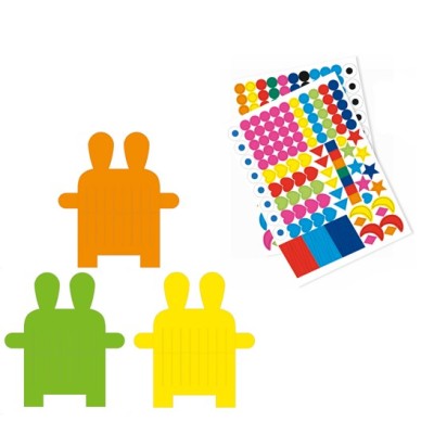 Djeco - Tissage et gommettes