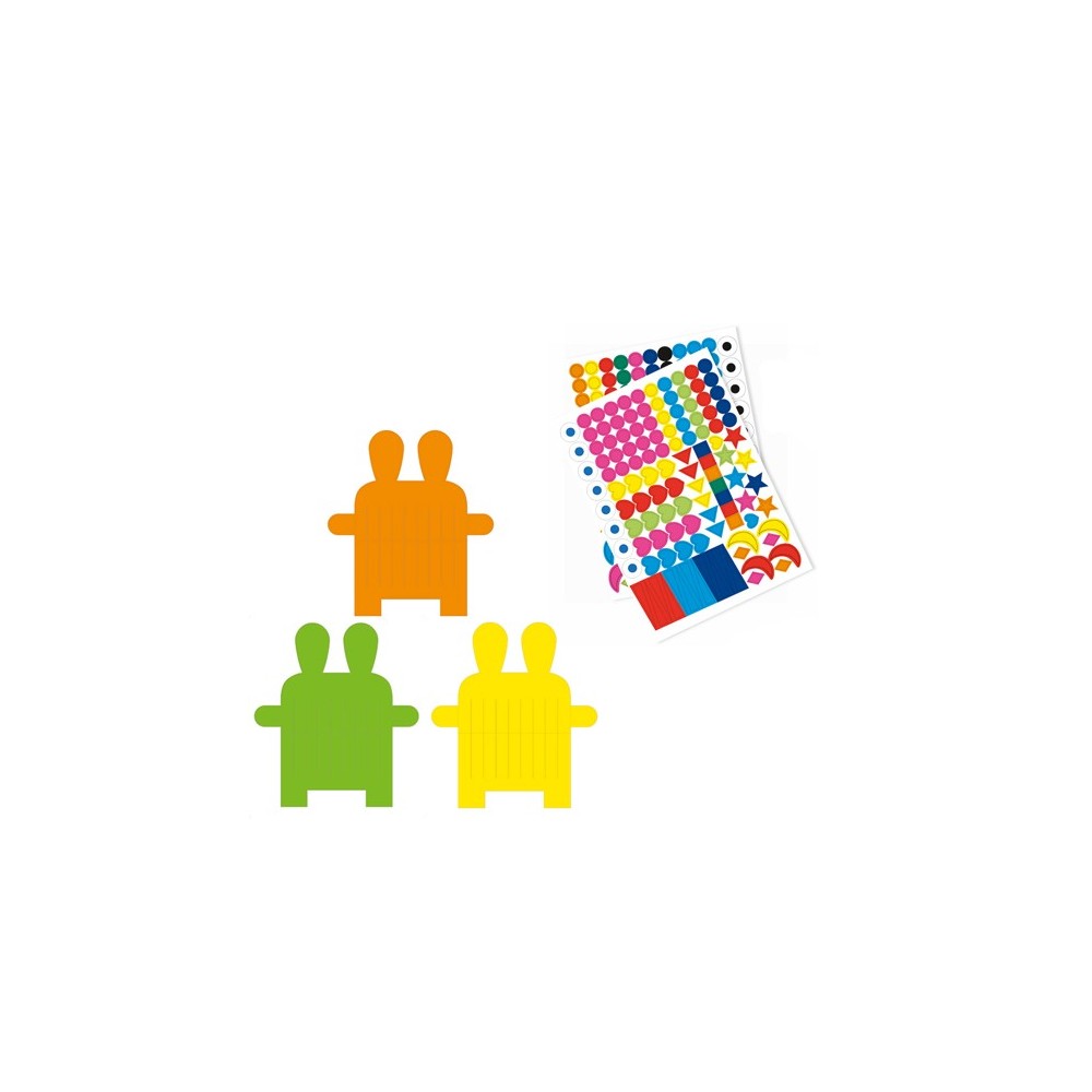 Djeco - Tissage et gommettes