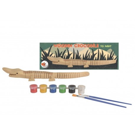 Egmont toys - Crocodile en bois à peindre