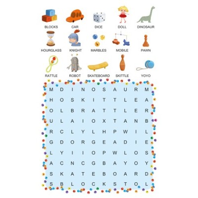 Djeco - Mini Logix Mots mêlés anglais