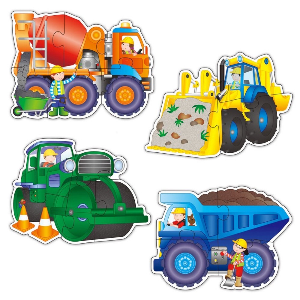 Puzzles détoures - Véhicules de construction