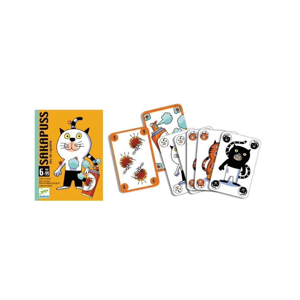 Djeco - Jeu de cartes Sakapuss